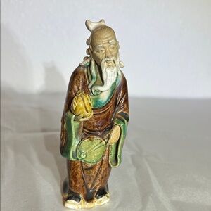 Vintage Skewan Chinese Mudman Sculpted Figure